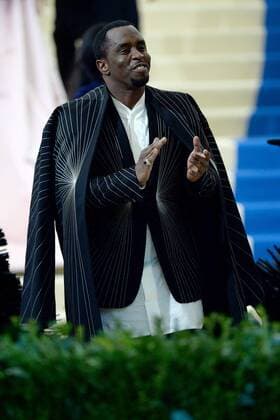 arriving at the Rei Kawakubo Comme des Garcons: Art Of The In-Between Costume Institute Gala at the Metropolitan Museum of Art Sean Combs (Puff Daddy) New York United States  513444