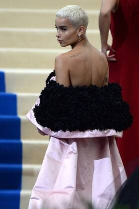 arriving at the Rei Kawakubo Comme des Garcons: Art Of The In-Between Costume Institute Gala at the Metropolitan Museum of Art Zoé Kravitz New York United States  513444