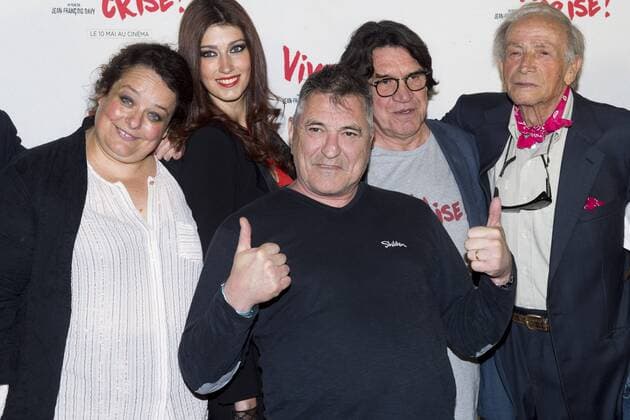 Isabelle De Hertogh Sophie Vouzelaud Jean Marie Bigard Jean Francois Davy Venantino Venantini CELEBRITES : Avnt Premiere de Vive la Crise - Paris - 02 05 2017 JBAutissier Panoramic 