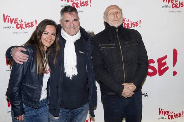 Jean Marie Bigard - Emmanuelle Boidron - Rufus CELEBRITES : Avnt Premiere de Vive la Crise - Paris - 02 05 2017 JBAutissier Panoramic 