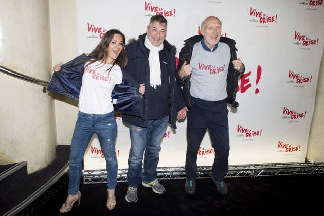 Jean Marie Bigard - Emmanuelle Boidron - Rufus CELEBRITES : Avnt Premiere de Vive la Crise - Paris - 02 05 2017 JBAutissier Panoramic 