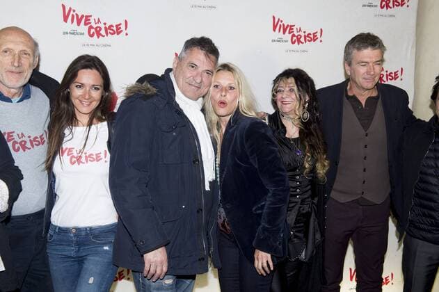 Rufus Emmanuelle Boidron Jean Marie Bigard et Florence Thomassin Angelique Litzenburger Philippe Caroit CELEBRITES : Avnt Premiere de Vive la Crise - Paris - 02 05 2017 JBAutissier Panoramic 