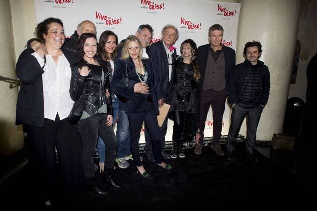 Isabelle De Hertogh Rufus Emmanuelle Boidron Jean Marie Bigard et Florence Thomassin Angelique Litzenburger Philippe Caroit CELEBRITES : Avnt Premiere de Vive la Crise - Paris - 02 05 2017 JBAutissier Panoramic 