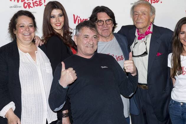 Isabelle De Hertogh Sophie Vouzelaud Jean Marie Bigard Jean Francois Davy Venantino Venantini CELEBRITES : Avnt Premiere de Vive la Crise - Paris - 02 05 2017 JBAutissier Panoramic 