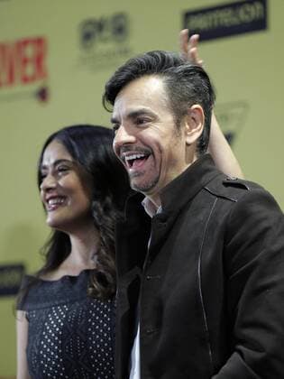 Mexican actors Salma Hayek (L) and Eugenio Derbez (R) pose during a press conference to present the film How to be a Latin Lover , in Mexico City, Mexico, 03 May 2017. Hayek and Derbez perform at the comedy with US actresses Kristen Bell and Raquel Welch and actor Rob Lowe. SALMA HAYEK AND EUGENIO DERBEZ PRESENT THEIR FILM HOW TO BE A LATIN LOVER IN MEXICO !ACHTUNG: NUR REDAKTIONELLE NUTZUNG!  Copyright: xJoséxMéndezx MEX001 20170503-636294469630152435