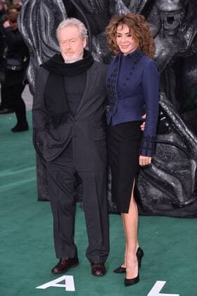 May 4, 2017 - London, England, United Kingdom - RIDLEY SCOTT and SANDY WATSON at the Alien: Covenant world premiere held at the Odeon Leicester Square. London United Kingdom  - ZUMAl94_ 20170504_zaf_l94_046 Copyright: xRayxTangx