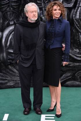 May 4, 2017 - London, England, United Kingdom - RIDLEY SCOTT and SANDY WATSON at the Alien: Covenant world premiere held at the Odeon Leicester Square. London United Kingdom  - ZUMAl94_ 20170504_zaf_l94_047 Copyright: xRayxTangx
