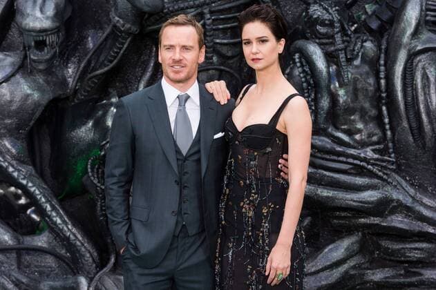 May 4, 2017 - London, London, UK - Michael Fassbender and Katherine Waterston attend the world film premiere of Alien: Covenant World Premiere in London London UK  - ZUMAt138 20170504_zap_t138_004 Copyright: xRayxTangx