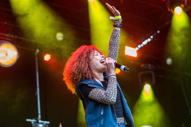 May 4, 2017 - Paris, France - Flavia Coelho, at the SOS racism concert against the Front National in Paris, France on May 4, 2017. Paris France  - ZUMAn230 20170504_zaa_n230_396 Copyright: xGuillaumexPinonx