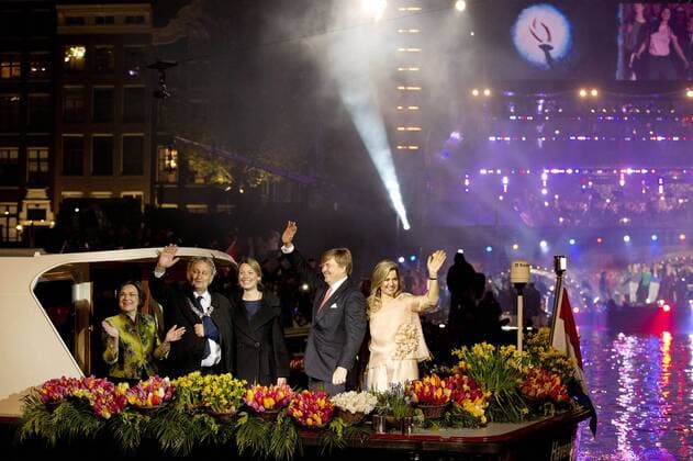 05-05-2017 Amsterdam Queen Maxima and King Willem-Alexander and Eberhard and Femke van der Laan during the liberation concert (Afsluiting Nationale Viering van de Bevrijding) at the Amstel in Amsterdam.  Copyright: xPPE NIEBOERx