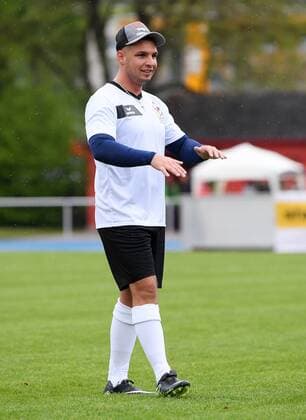 Fussball Promi-Benefizfussballspiel fuer das Tuebinger Ronald McDonald Hauses McDonald s Kinderhilfe Allstars - SV 03 Tuebingen Allstars 06.05.2017 Pietro Lombardi (McDonald s Kinderhilfe Allstars)