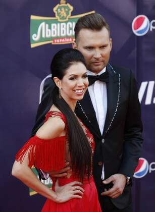 May 7, 2017 - Kiev, Ukraine - Koit Toome and Laura from Estonia pose poses during the Red Carpet ceremony of the Eurovision song Contest, in Kiev, 7 May, 2017. The Eurovision Song Contest (ESC) 2017 will contest consist of two semi-finals that will be held on 9 and 11 May and a grand final that will take place on 13 May at the International Exhibition Centre in Kiev. Kiev Ukraine  - ZUMAn230 20170507_zaa_n230_294 Copyright: xStrx