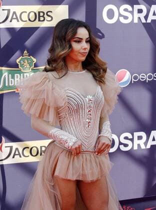 May 7, 2017 - Kiev, Ukraine - Lindita from Albania poses during the Red Carpet ceremony of the Eurovision song Contest, in Kiev, 7 May, 2017. The Eurovision Song Contest (ESC) 2017 will contest consist of two semi-finals that will be held on 9 and 11 May and a grand final that will take place on 13 May at the International Exhibition Centre in Kiev. Kiev Ukraine  - ZUMAn230 20170507_zaa_n230_297 Copyright: xStrx