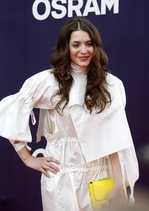 May 7, 2017 - Kiev, Ukraine - Martina Barta from Czech Republic poses during the Red Carpet ceremony of the Eurovision song Contest, in Kiev, 7 May, 2017. The Eurovision Song Contest (ESC) 2017 will contest consist of two semi-finals that will be held on 9 and 11 May and a grand final that will take place on 13 May at the International Exhibition Centre in Kiev. Kiev Ukraine  - ZUMAn230 20170507_zaa_n230_302 Copyright: xStrx