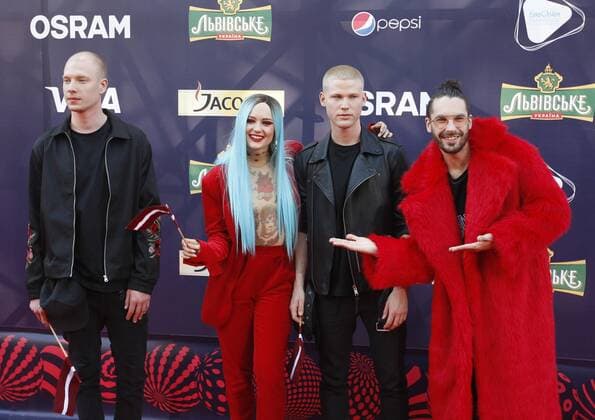 May 7, 2017 - Kiev, Ukraine - Triana Park from Latvia pose during the Red Carpet ceremony of the Eurovision song Contest, in Kiev, 7 May, 2017. The Eurovision Song Contest (ESC) 2017 will contest consist of two semi-finals that will be held on 9 and 11 May and a grand final that will take place on 13 May at the International Exhibition Centre in Kiev. Kiev Ukraine  - ZUMAn230 20170507_zaa_n230_315 Copyright: xStrx