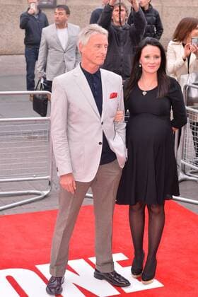 May 8, 2017 - London, London, UK - London, UK. PAUL WELLER and pregnant wife HANNAH ANDREWS attend the UK film premiere of Jawbone. The film is a brutal, poignant and authentic movie inspired by the world of amateur boxing. London UK  - ZUMAl94_ 20170508_zaf_l94_134 Copyright: xRayxTangx