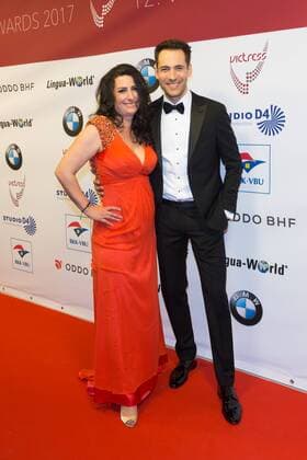 Sonja Fusati und Alexander Mazza - Victress Awards Gala 2017 in Berlin am 08.05.2017. Victress Awards Gala 2017