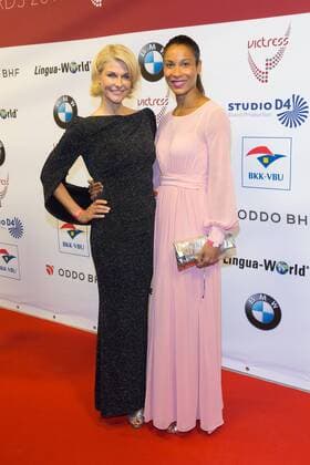 Natascha Gruen und Annabelle Mandeng - Victress Awards Gala 2017 in Berlin am 08.05.2017. Victress Awards Gala 2017
