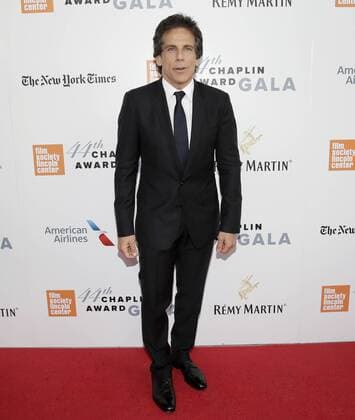 Ben Stiller arrives at the 44th Chaplin Award Gala honoring Robert De Niro at David H. Koch Theater at Lincoln Center on May 8, 2017 in New York City.  NYP20170508126 JOHNxANGELILLO