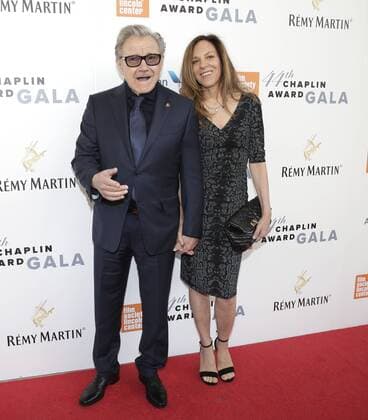 Harvey Keitel and actress Daphna Kastner arrive on the red carpet at the 44th Chaplin Award Gala honoring Robert De Niro at David H. Koch Theater at Lincoln Center on May 8, 2017 in New York City.  NYP20170508111 JOHNxANGELILLO