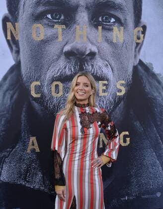 Cast member Annabelle Wallis attends the premiere of the motion picture fantasy King Arthur: Legend of the Sword at TCL Chinese Theatre in the Hollywood section of Los Angeles on May 8, 2017. Storyline: Robbed of his birthright, Arthur comes up the hard way in the back alleys of the city. But once he pulls the sword from the stone, he is forced to acknowledge his true legacy - whether he likes it or not.  LAP20170508913 JIMxRUYMEN