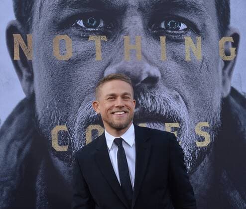 Cast member Charlie Hunnam attends the premiere of the motion picture fantasy King Arthur: Legend of the Sword at TCL Chinese Theatre in the Hollywood section of Los Angeles on May 8, 2017. Storyline: Robbed of his birthright, Arthur comes up the hard way in the back alleys of the city. But once he pulls the sword from the stone, he is forced to acknowledge his true legacy - whether he likes it or not.  LAP20170508900 JIMxRUYMEN