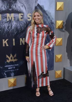 Cast member Annabelle Wallis attends the premiere of the motion picture fantasy King Arthur: Legend of the Sword at TCL Chinese Theatre in the Hollywood section of Los Angeles on May 8, 2017. Storyline: Robbed of his birthright, Arthur comes up the hard way in the back alleys of the city. But once he pulls the sword from the stone, he is forced to acknowledge his true legacy - whether he likes it or not.  LAP20170508912 JIMxRUYMEN