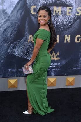 Actress Christina Milian attends the premiere of the motion picture fantasy King Arthur: Legend of the Sword at TCL Chinese Theatre in the Hollywood section of Los Angeles on May 8, 2017. Storyline: Robbed of his birthright, Arthur comes up the hard way in the back alleys of the city. But once he pulls the sword from the stone, he is forced to acknowledge his true legacy - whether he likes it or not.  LAP20170508918 JIMxRUYMEN