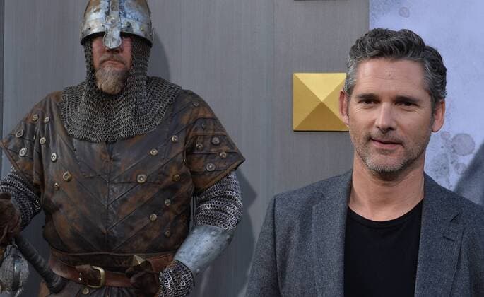 Cast member Eric Bana attends the premiere of the motion picture fantasy King Arthur: Legend of the Sword at TCL Chinese Theatre in the Hollywood section of Los Angeles on May 8, 2017. Storyline: Robbed of his birthright, Arthur comes up the hard way in the back alleys of the city. But once he pulls the sword from the stone, he is forced to acknowledge his true legacy - whether he likes it or not.  LAP20170508923 JIMxRUYMEN
