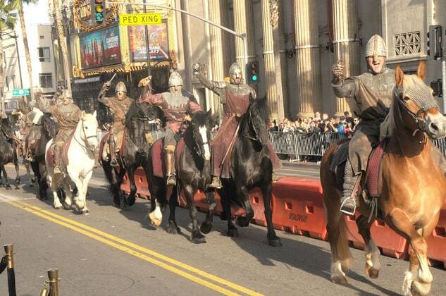 May 8, 2017 - Los Angeles, California, United States - May 8th 2017 - Los Angeles California USA - KING ARTHUR S HORSEMEN (Atmosphere) at the King Arthur Legend Of The Sword Premiere held at the TCL Chinese Theater Los Angeles Los Angeles United States - ZUMAf05_ 20170508_zaf_f05_004 Copyright: xPaulxFentonx