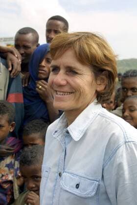 Ingeborg SCHAEUBLE , Vorsitzende der Deutsche Welthungerhilfe . Ibnat Aethiopien , den 08.10.2001 , Ibnat Aethiopien Copyright: xThomasxImox