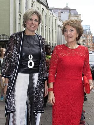 09-05-2017 Amsterdam Princess Margriet and Princess Laurentien during the award ceremony of the ECF award for culture in Paradiso in Amsterdam. Laureates this year are: musician Luc Mishalle (Brussels), visual artist Marina Naprushkina (Berlin), writer and journalist Asli Erdogan (Istanbul) and writer and scientist Navid Kermani (Cologne)  Copyright: xppe werfx