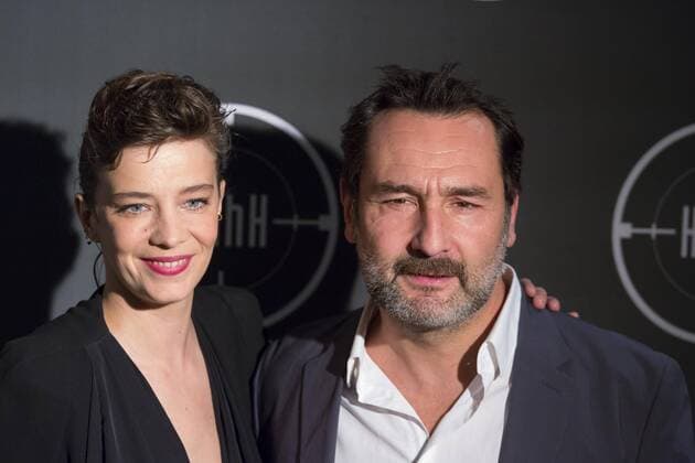 Celine Sallette - Gilles Lellouche CELEBRITES : Avant Premiere du film HHhH - Paris - 09 05 2017 StephenCaillet Panoramic 