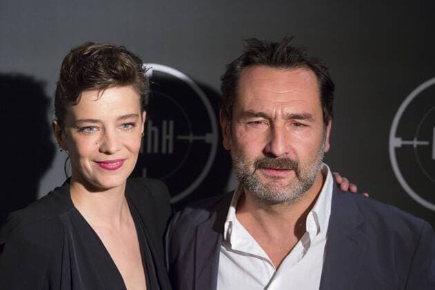 Celine Sallette - Gilles Lellouche CELEBRITES : Avant Premiere du film HHhH - Paris - 09 05 2017 StephenCaillet Panoramic 