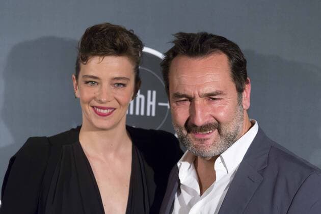 Celine Sallette - Gilles Lellouche CELEBRITES : Avant Premiere du film HHhH - Paris - 09 05 2017 StephenCaillet Panoramic 