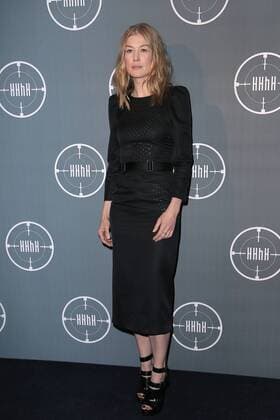 Premiere of HHHH held at UGC Cinema Normandie in Paris. Photo: Laurent Guerin E Press Photo Rosamund Pike Paris France  515648