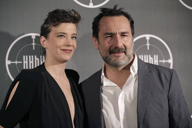 Premiere of HHHH held at UGC Cinema Normandie in Paris. Photo: Laurent Guerin E Press Photo Gilles Lellouche;Celine Sallette Paris France  515648