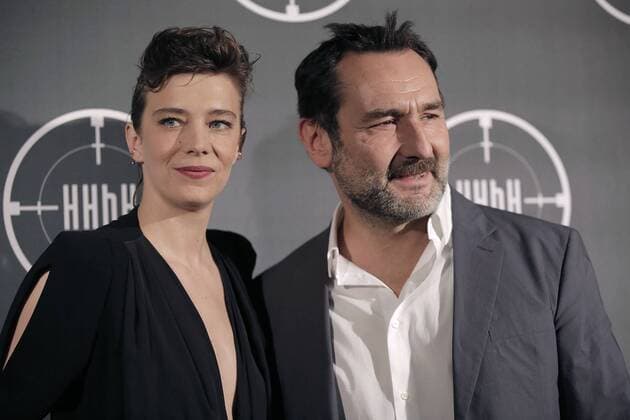 Premiere of HHHH held at UGC Cinema Normandie in Paris. Photo: Laurent Guerin E Press Photo Gilles Lellouche;Celine Sallette Paris France  515648