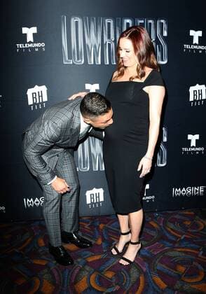 May 9, 2017 - Los Angeles, CA, United States - 09 May 2017 - Los Angeles, California - Theo Rossi, Meghan McDermott. Premiere Of BH Tilt s Lowriders Held at Regal LA LIVE Stadium. Photo Credit: Faye Sadou AdMedia Los Angeles United States - ZUMAa123 20170509_zaa_a123_062 Copyright: xFayexSadou Admediax
