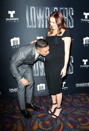 May 9, 2017 - Los Angeles, CA, United States - 09 May 2017 - Los Angeles, California - Theo Rossi, Meghan McDermott. Premiere Of BH Tilt s Lowriders Held at Regal LA LIVE Stadium. Photo Credit: Faye Sadou AdMedia Los Angeles United States - ZUMAa123 20170509_zaa_a123_066 Copyright: xFayexSadou Admediax