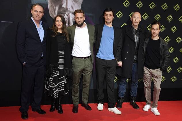 Dirk Martens, Barbara Philipp, Jano Ben Chaabane, Stipe Erceg, Detlef Bothe und Ludwig Trepte bei der Premiere der Fernsehserie Culpa - Niemand ist ohne Schuld in der Zionskirche. Berlin, 09.05.2017 Foto:xF.xKernx xFuturexImage