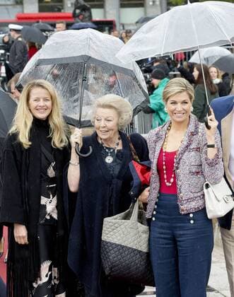10-05-2017 Norway King Willem-Alexander and Queen Maxima and Princess Beatrix and Princess Mabel arrive for a lunch at the Royal Yacht, Norge, to celebrate the 80th birthdays of King Harald V and Queen Sonja in Oslo.  Copyright: xppe nieboerx