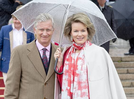 Bilder des Tages 10-05-2017 Norway Royal guests arrive for a lunch at the Royal Yacht, Norge, to celebrate the 80th birthdays of King Harald V and Queen Sonja in Oslo. King Filip and Queen Mathilde  Copyright: xppe nieboerx