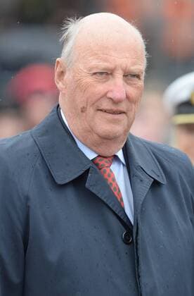 Norwegian King Harald V attends a luncheon to celebrate King Harald V and Queen Sonja s 80th birthdays at the Royal Yacht Norway in Oslo on May 5, 2017.  LON20170510105 RUNExHELLESTAD