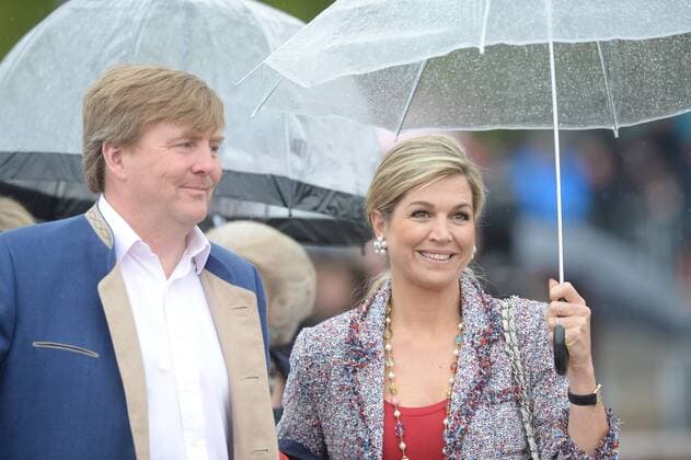 Dutch King Willem- Alexander and Queen Maxima attend a luncheon to celebrate King Harald V and Queen Sonja s 80th birthdays at the Royal Yacht Norway in Oslo on May 5, 2017.  LON20170510120 RUNExHELLESTAD
