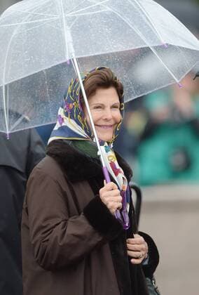 Swedish Queen Silvia attends a luncheon to celebrate King Harald V and Queen Sonja s 80th birthdays at the Royal Yacht Norway in Oslo on May 5, 2017.  LON20170510125 RUNExHELLESTAD