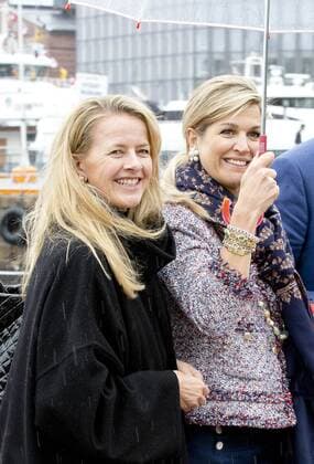 10-05-2017 Norge Royals leaving the Royal Yacht, Norge, to celebrate the 80th birthdays of King Harald V and Queen Sonja in Oslo. Queen Maxima and Princess Mabel (c) PPE Nieboer OSLO NORWAY  Copyright: xPPE NIEBOERx