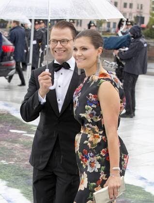10-05-2017 Norway Guests arrive fort he banquet at the Opera House to celebrate the 80th birthdays of King Harald V and Queen Sonja at Akershus Castle. Princess Victoria and Prince Daniel (c) PPE Nieboer OSLO NORWAY  Copyright: xPPE NIEBOERx