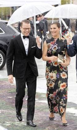 10-05-2017 Norway Guests arrive fort he banquet at the Opera House to celebrate the 80th birthdays of King Harald V and Queen Sonja at Akershus Castle. Princess Victoria and Prince Daniel (c) PPE Nieboer OSLO NORWAY  Copyright: xPPE NIEBOERx