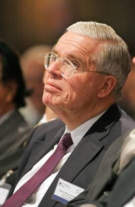 Klaus-Michael KUEHNE , Praesident des Verwaltungsrats und Mehrheitsaktionaer der Kuehne & Nagel International AG . Berlin , 19.10.2005 , Berlin Deutschland Copyright: xThomasxKoehxlerx